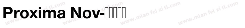 Proxima Nov字体转换
